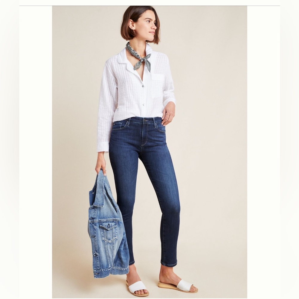 AG for Anthropologie The Stevie High-Rise Skinny Ankle Jeans